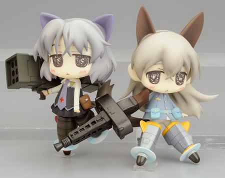 Strike Witches   Eila & Sanya PVC figure set by Chara ani