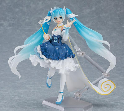 Neko Magic Anime Figure News Exclusive Vocaloid 2 Snow Miku Snow Princess Ver Figma Ex 054 Action Figure By Max Factory