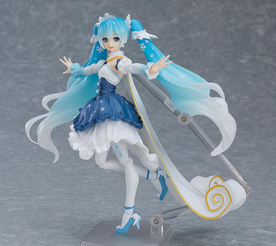 Neko Magic Anime Figure News Exclusive Vocaloid 2 Snow Miku Snow Princess Ver Figma Ex 054 Action Figure By Max Factory