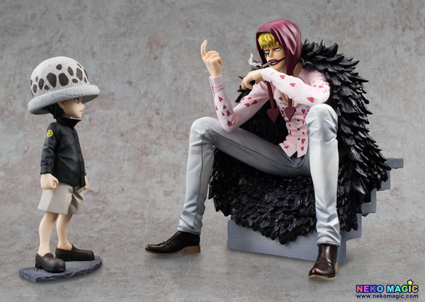One Piece Corazon Law 1 8 Pvc Figure Set By Megahouse Neko Magic