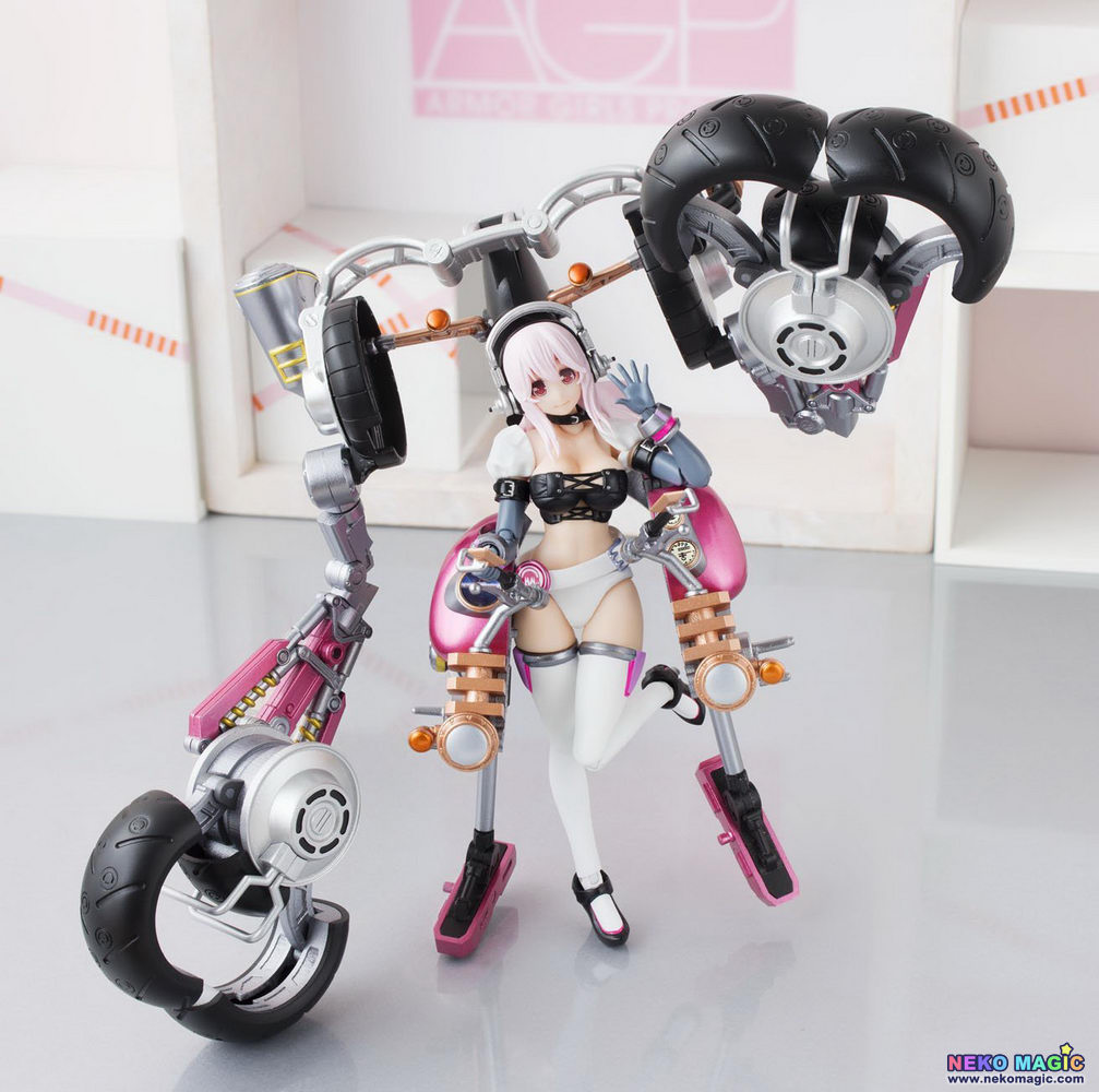 Super Sonic Super Sonico With Super Bike Robo 10th Anniversary Agp Action Figure By Bandai Neko Magic