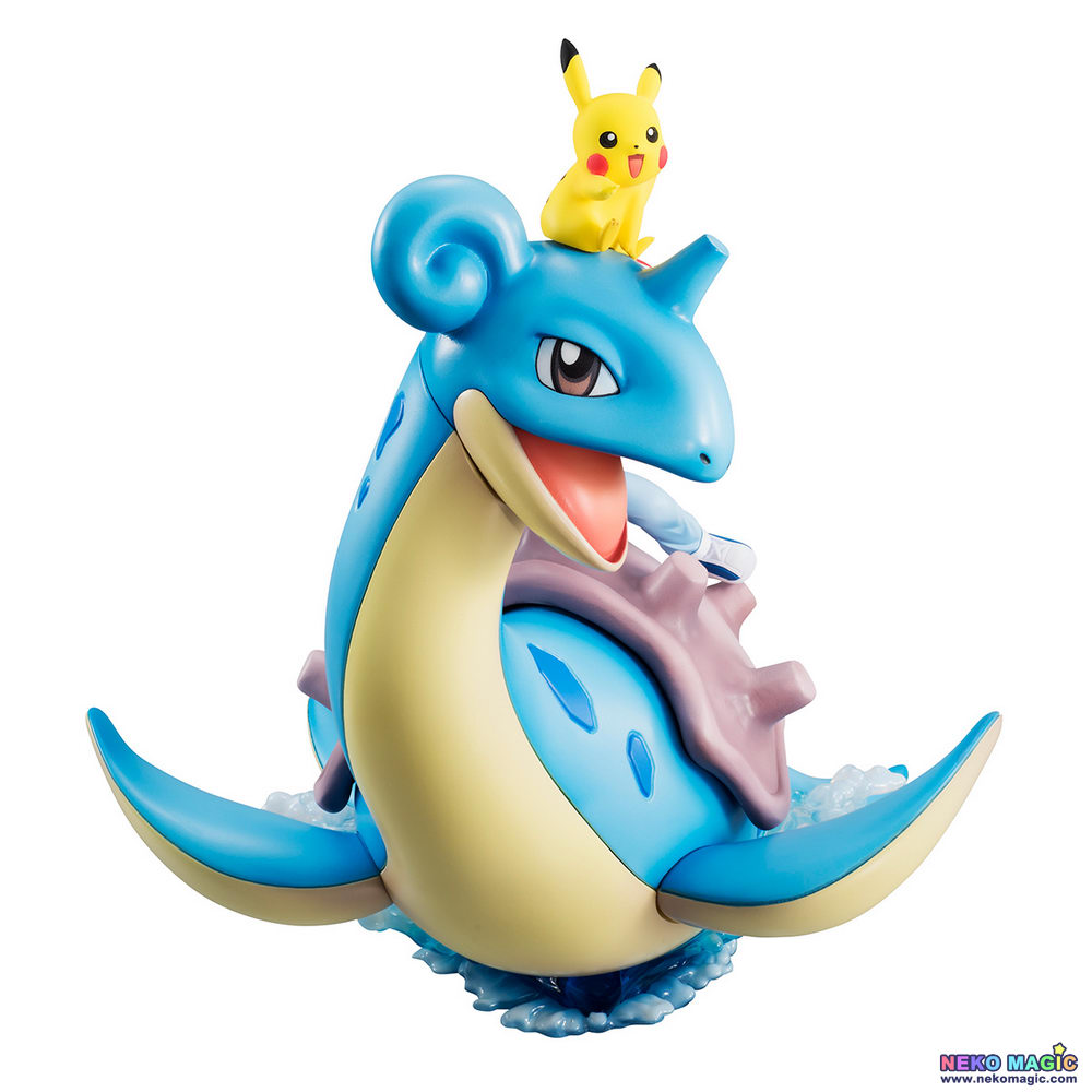 G.E.M Series Pokemon Satoshi & Pikachu & Laplace 170 mm PVC Figure 