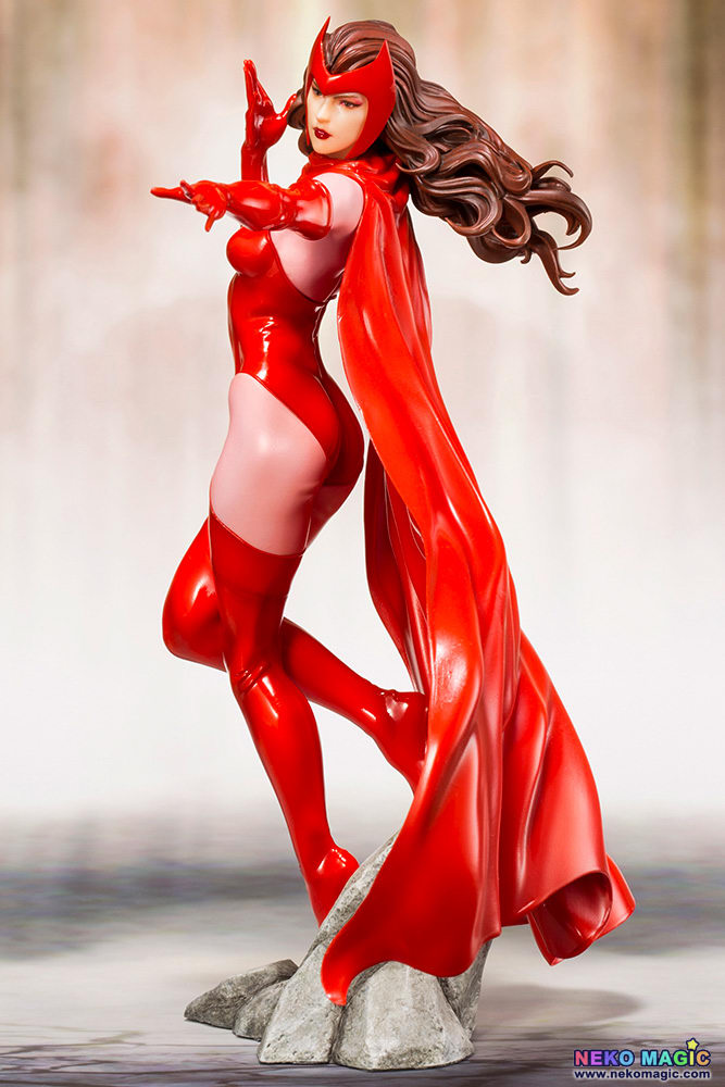 KOTOBUKIYA ARTFX+ MARVEL UNIVERSE Scarlet Witch 1/10 PVC Figure, Figures &  Plastic Kits