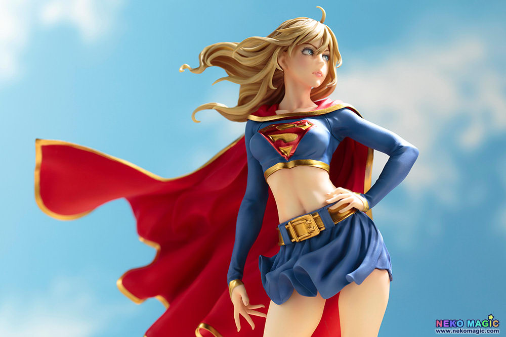 Statue SUPER GIRL Bishoujo Kotobukiya - Figurine DC Officielle - État Comme Neuf