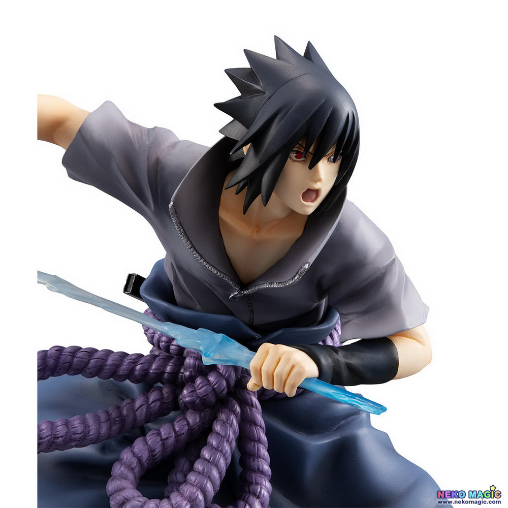 Megahouse G.E.M. Naruto Shippuden - Figura Uchiha Sasuke (Movie Version), PVC Da Collezione, 23 Cm