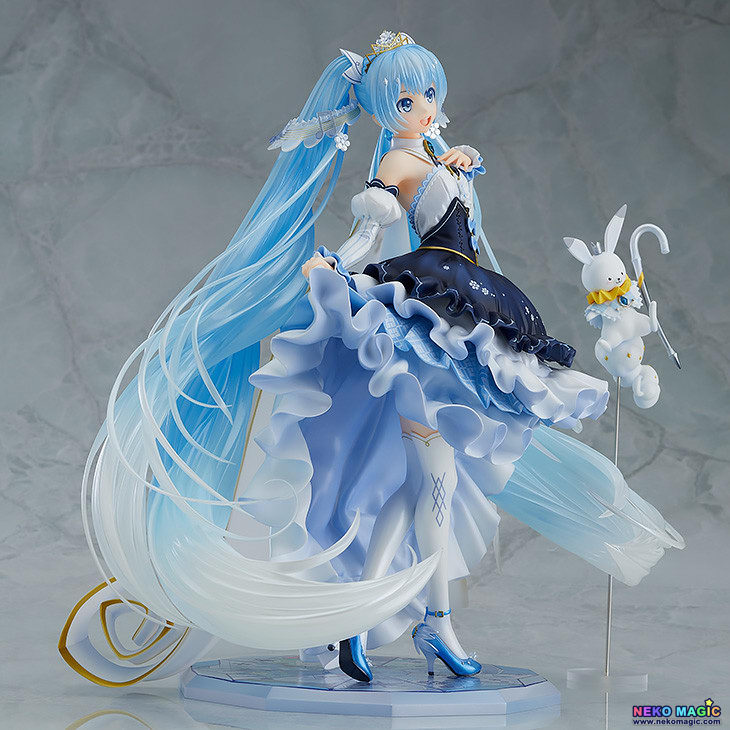 Vocaloid 2 Snow Miku Snow Princess Ver 1 7 Pvc Figure By Good Smile Company Neko Magic